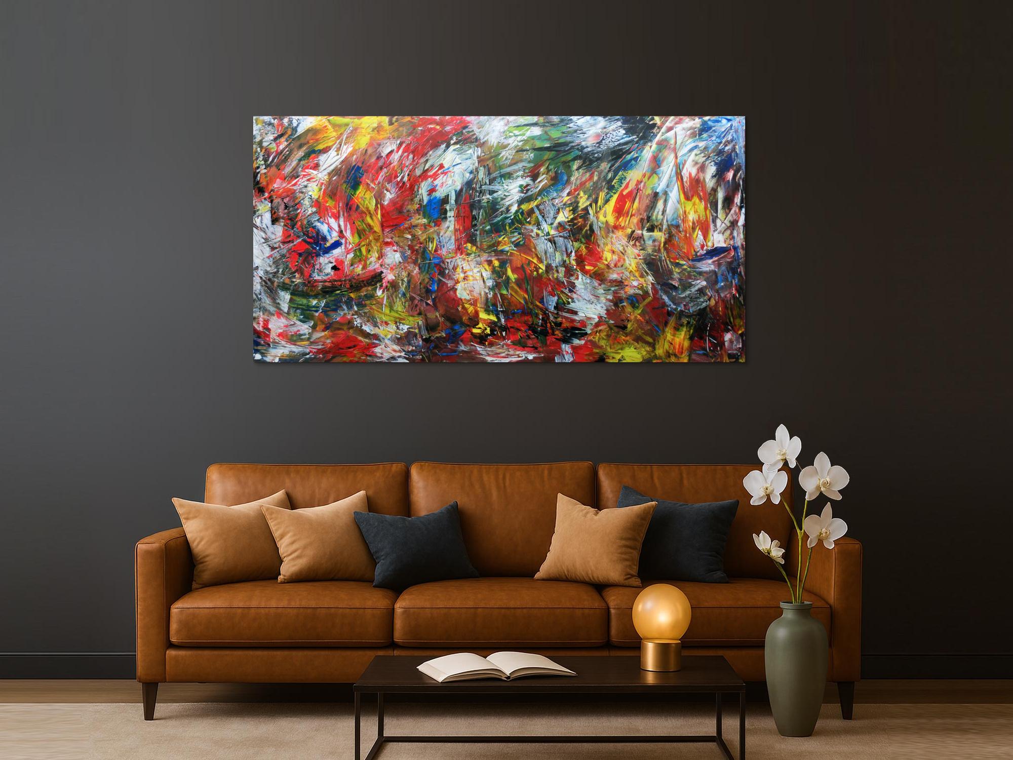 Abstraktes Wanbild Acrylgemälde modern