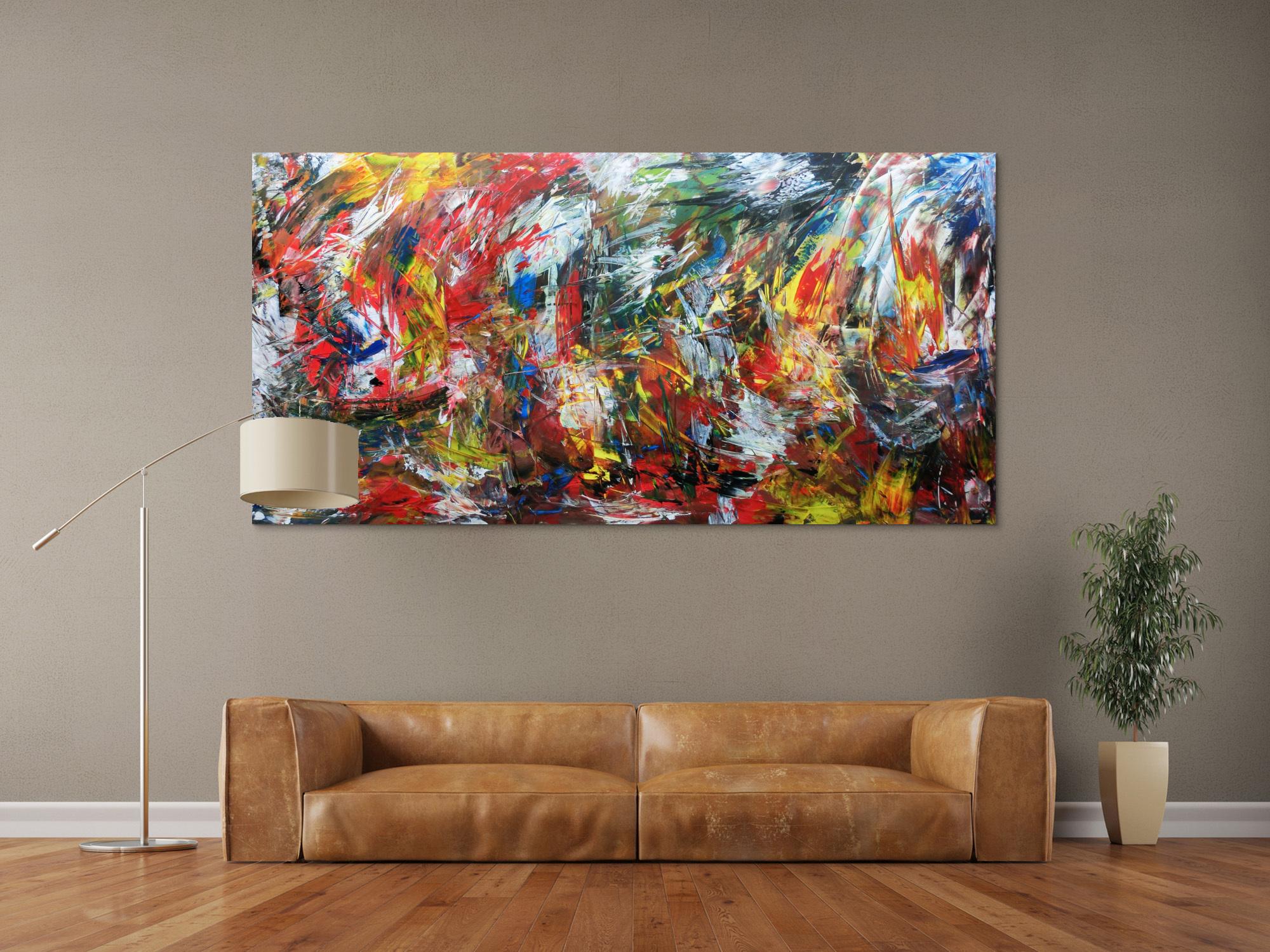 Abstraktes Wanbild Acrylgemälde modern