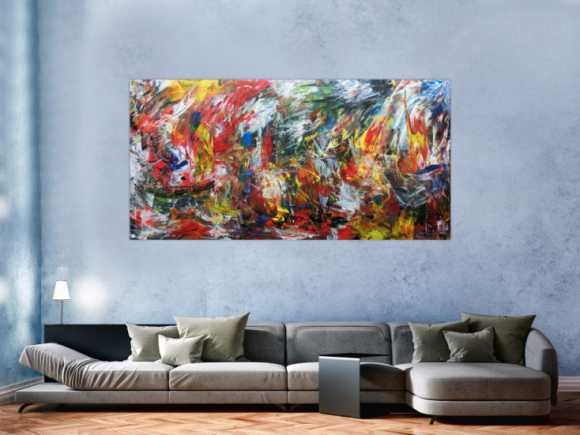 Abstraktes Wanbild Acrylgemälde modern