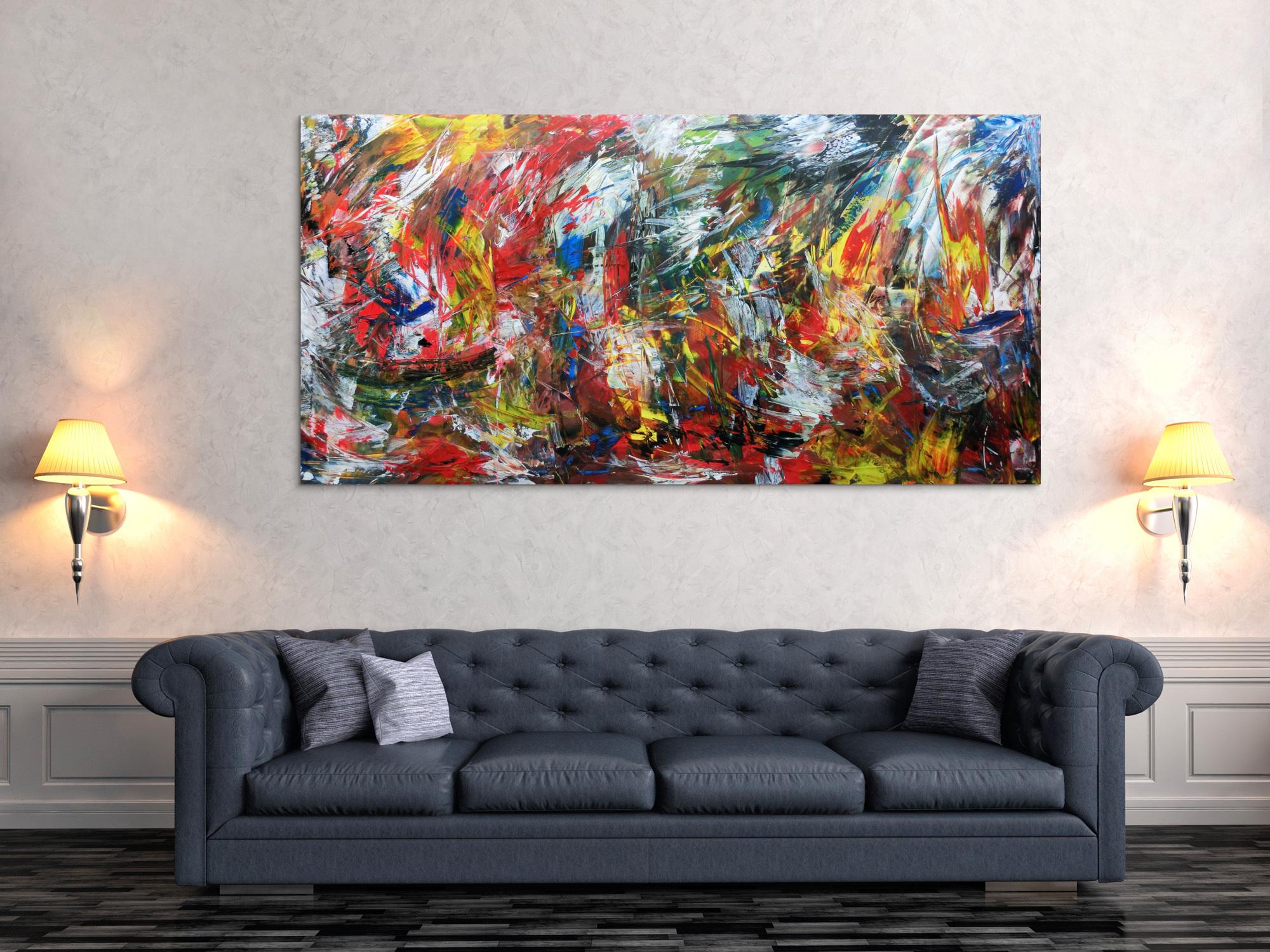 Abstraktes Wanbild Acrylgemälde modern