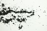 Detailaufnahme Gemälde Original abstrakt 110x200cm Minimalistisch zeitgenössisch handgefertigt Action Painting schwarz weiss einzigartig