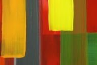 Detailaufnahme Gemälde Original abstrakt 100x250cm Mischtechnik Moderne Kunst auf Leinwand rot gelb blau grün Einzelstück