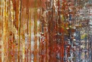 Detailaufnahme Gemälde Original abstrakt 80x180cm Spachteltechnik Moderne Kunst auf Leinwand bunt hochwertig