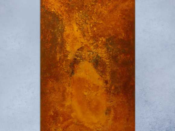 Original Gemälde abstrakt 180x100cm Aus echtem Rost Moderne Kunst auf Leinwand  braun rot einzigartig
