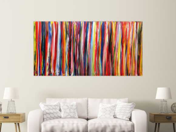 Abstraktes Wandbild Acryl modern bunt