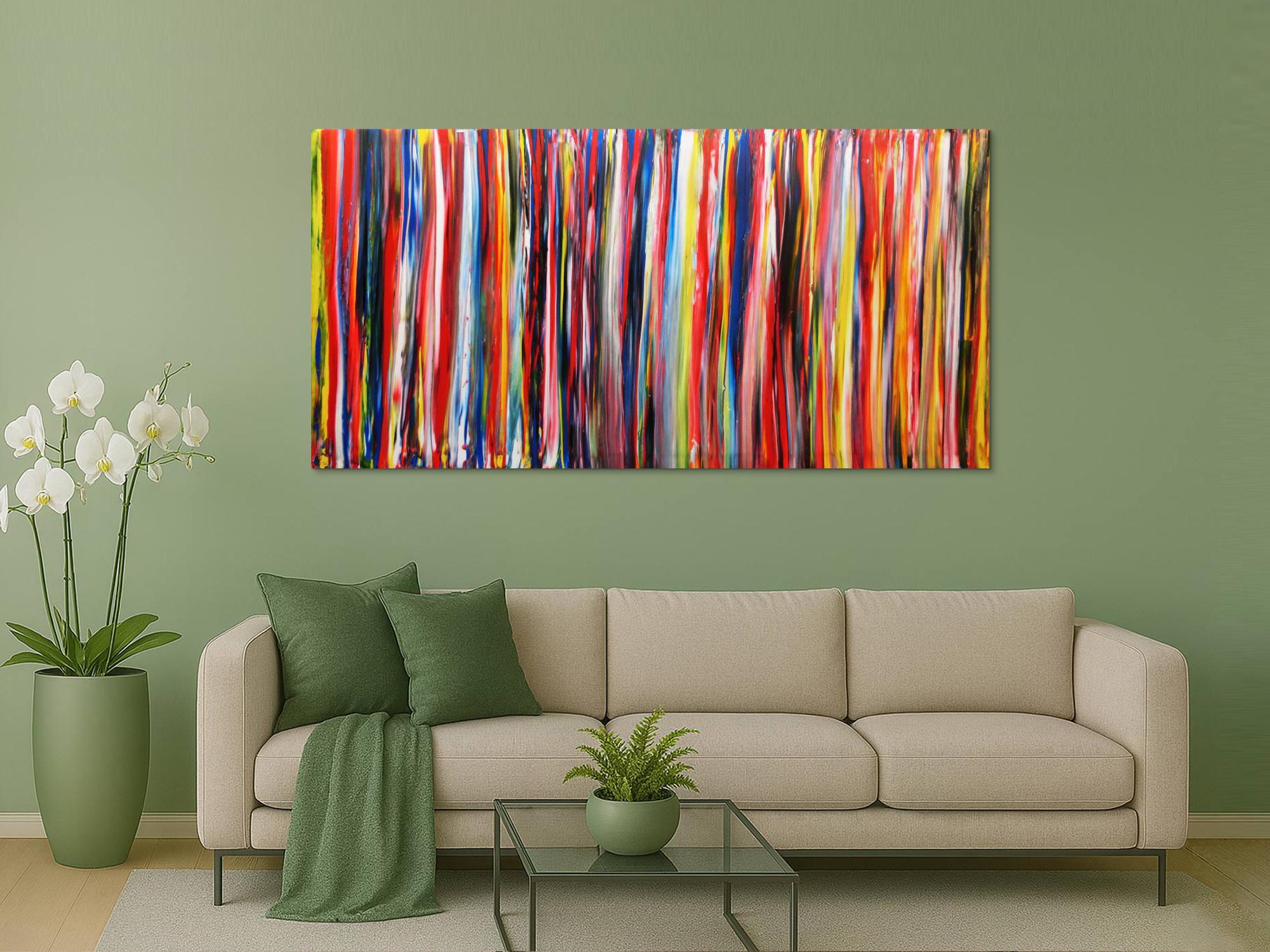 Abstraktes Wandbild Acryl modern bunt