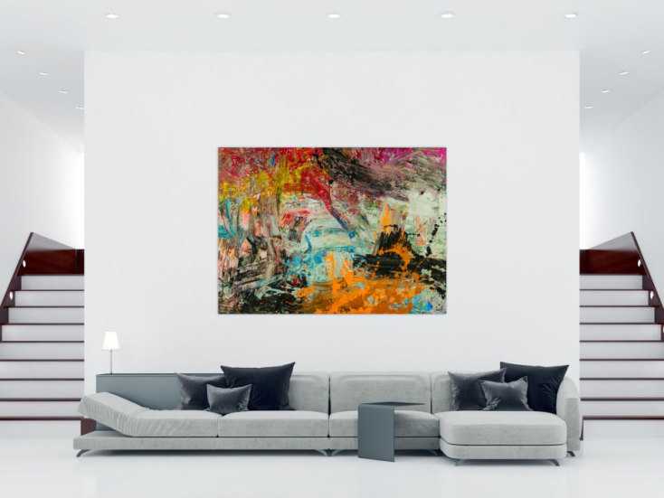 #1817 Abstraktes Original Gemälde 150x200cm Action Painting Modern Art ... 150x200cm von Alex Zerr