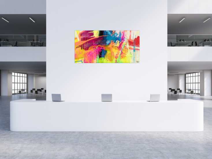 #1819 Abstraktes Original Gemälde 100x200cm Action Painting Modern Art ... 100x200cm von Alex Zerr
