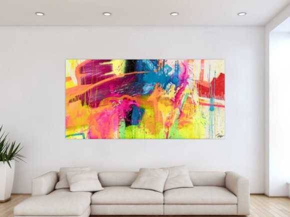 Kunstdruck auf Leinwand abstraktes Gemälde Nr. 1819