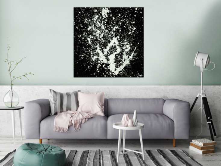 Gemälde Original abstrakt 100x100cm Minimalistisch Moderne Kunst auf ...