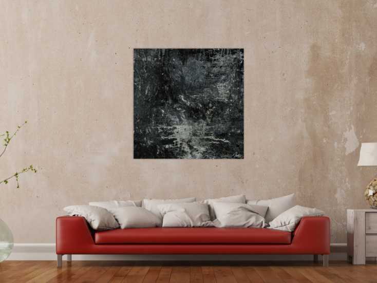 Gemälde Original abstrakt 100x100cm Minimalistisch Modern Art ...