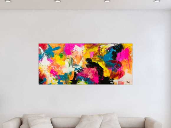 Kunstdruck auf Leinwand abstraktes Gemälde Nr. 1827