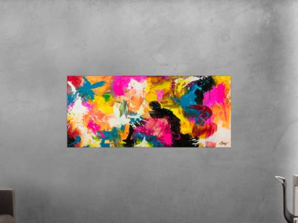 Kunstdruck auf Leinwand abstraktes Gemälde Nr. 1827