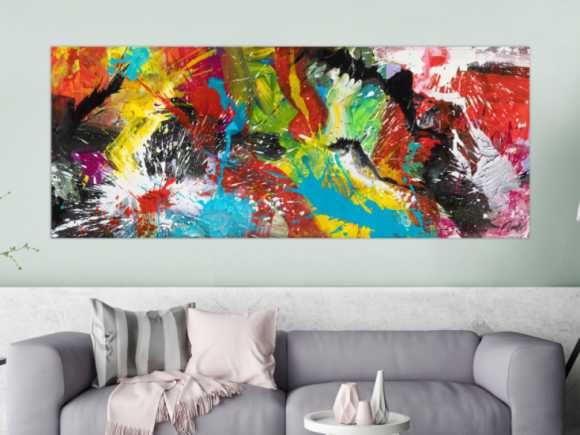 Kunstdruck auf Leinwand abstraktes Gemälde Nr. 1828