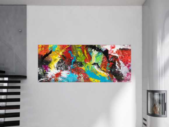 Kunstdruck auf Leinwand abstraktes Gemälde Nr. 1828