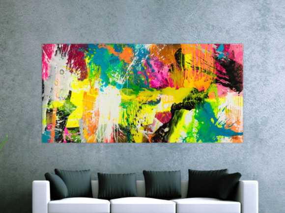 Kunstdruck auf Leinwand abstraktes Gemälde Nr. 1830
