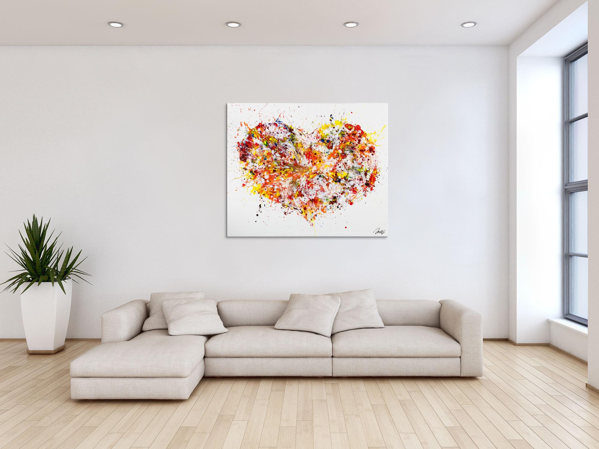 Abstraktes Bild auf Leinwand