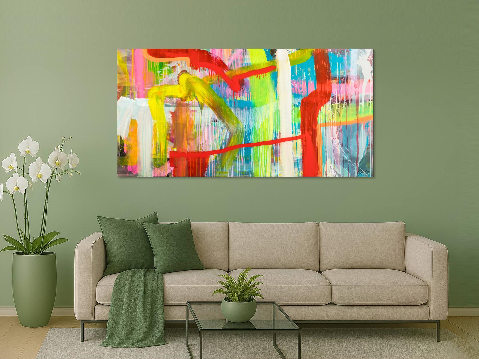 Abstraktes Bild auf Leinwand