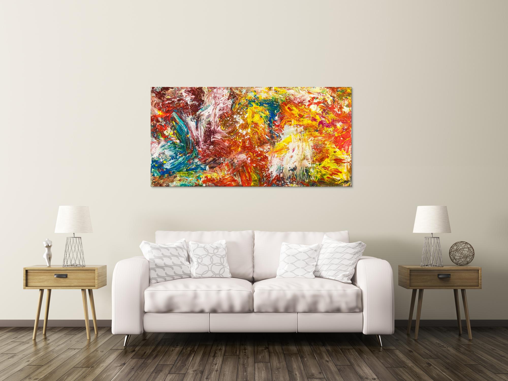 Abstraktes Bild auf Leinwand