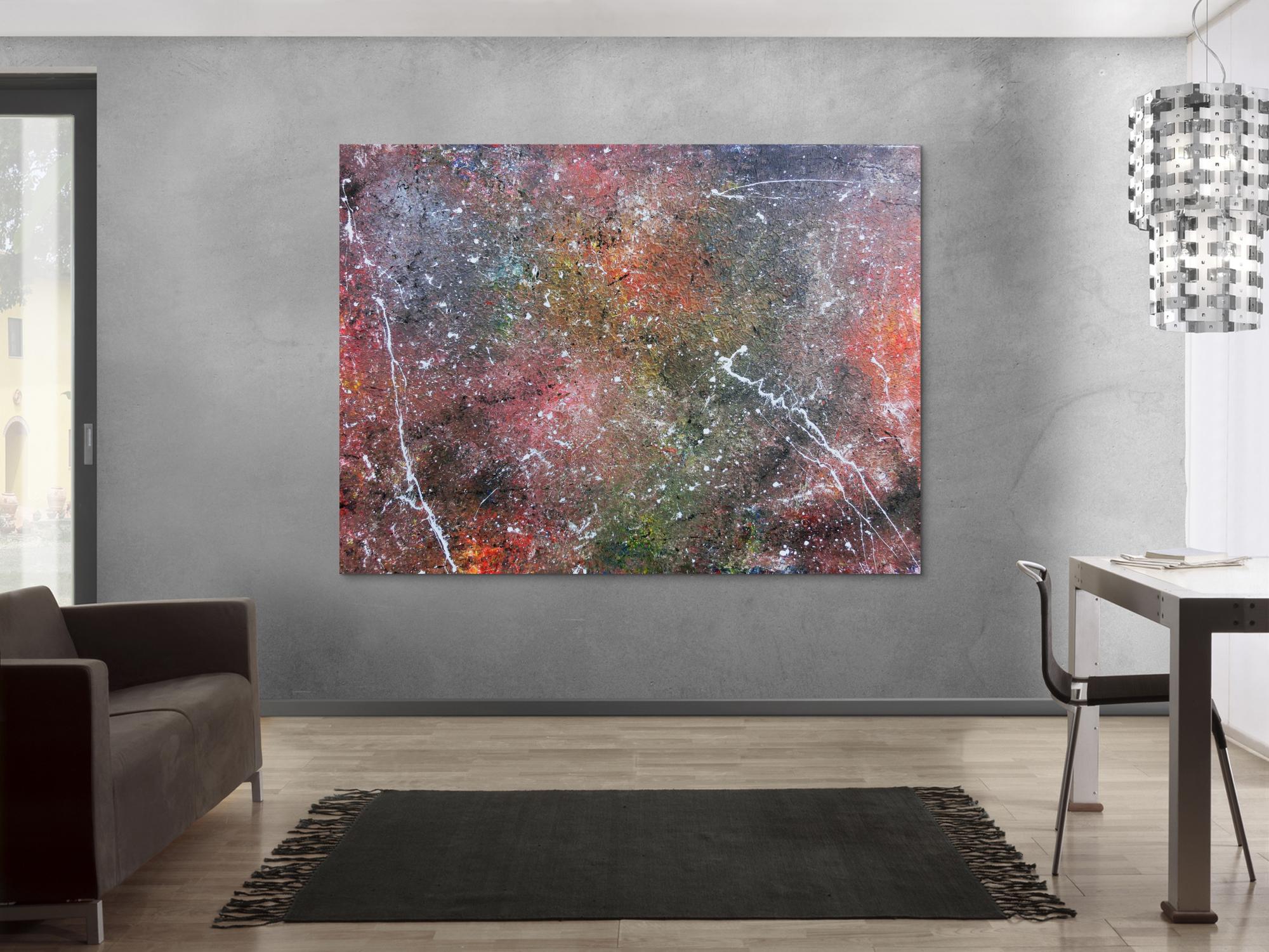 Abstraktes Acrylbild Wandbild Gemälde sehr groß modern Unikat