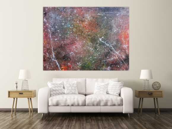Abstraktes Acrylbild Wandbild Gemälde sehr groß modern Unikat