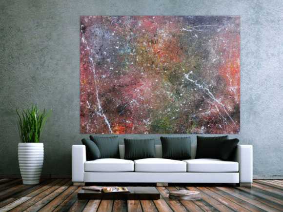 Abstraktes Acrylbild Wandbild Gemälde sehr groß modern Unikat