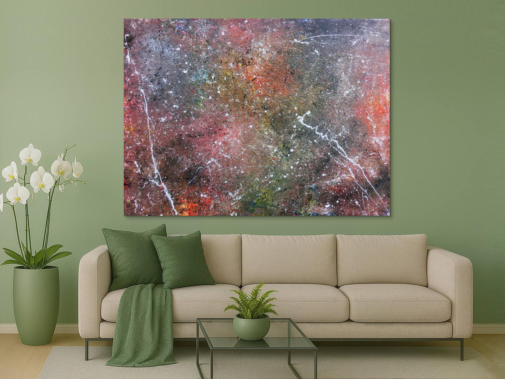 Abstraktes Acrylbild Wandbild Gemälde sehr groß modern Unikat