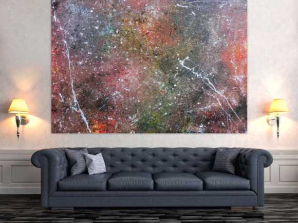 Abstraktes Acrylbild Wandbild Gemälde sehr groß modern Unikat