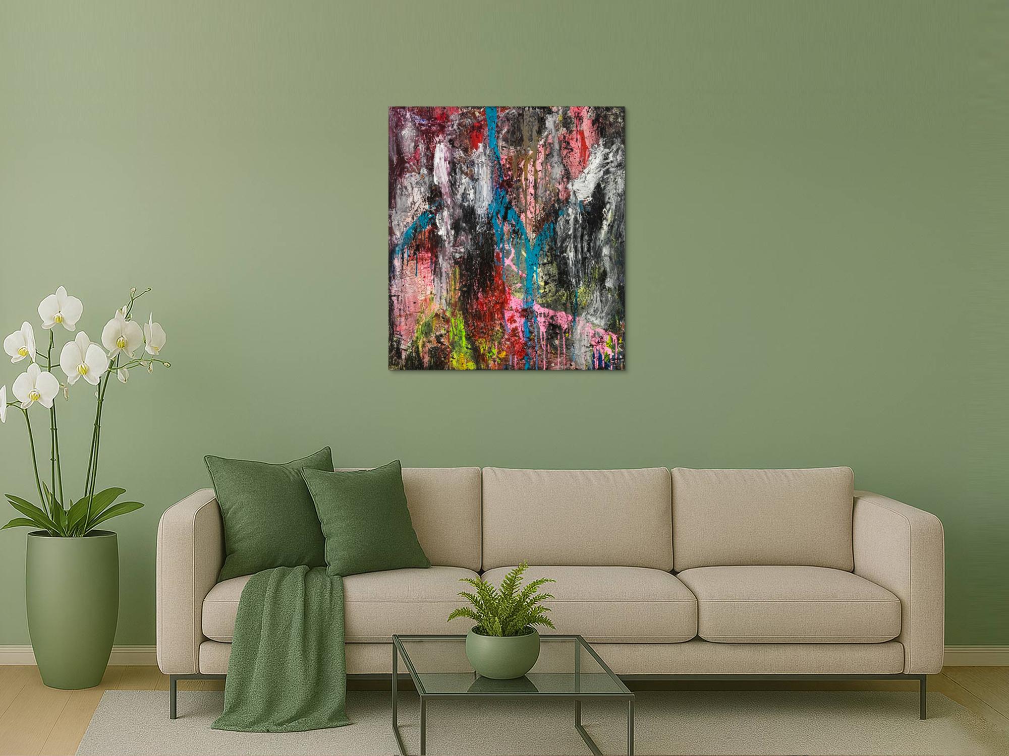 Abstraktes Bild auf Leinwand