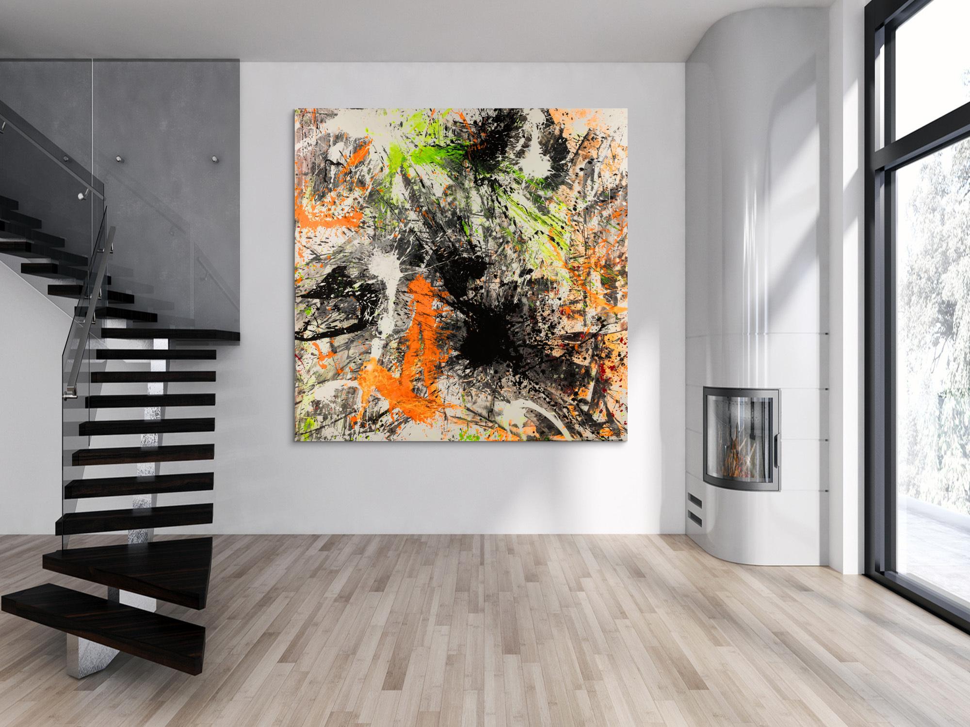 Abstraktes Bild auf Leinwand