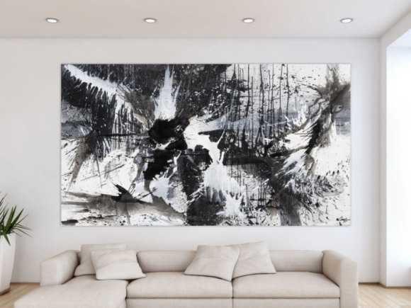 Kunstdruck auf Leinwand abstraktes Gemälde Nr. 1858