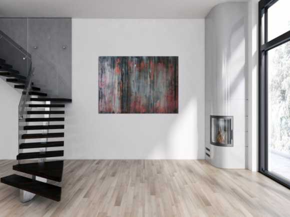 Abstraktes Acrylbid modern vintage