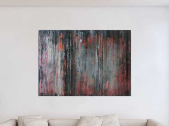 Abstraktes Acrylbid modern vintage