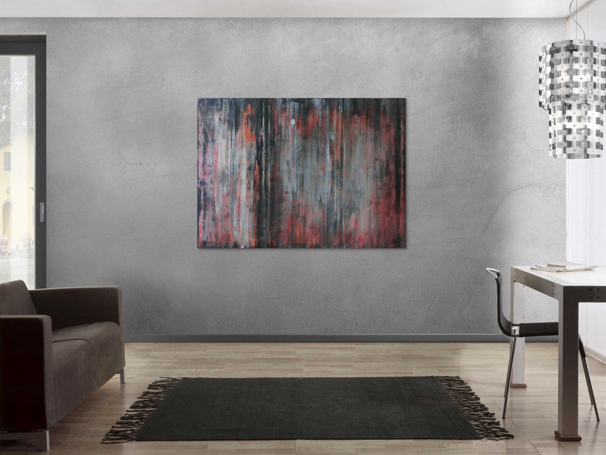 Abstraktes Acrylbid modern vintage