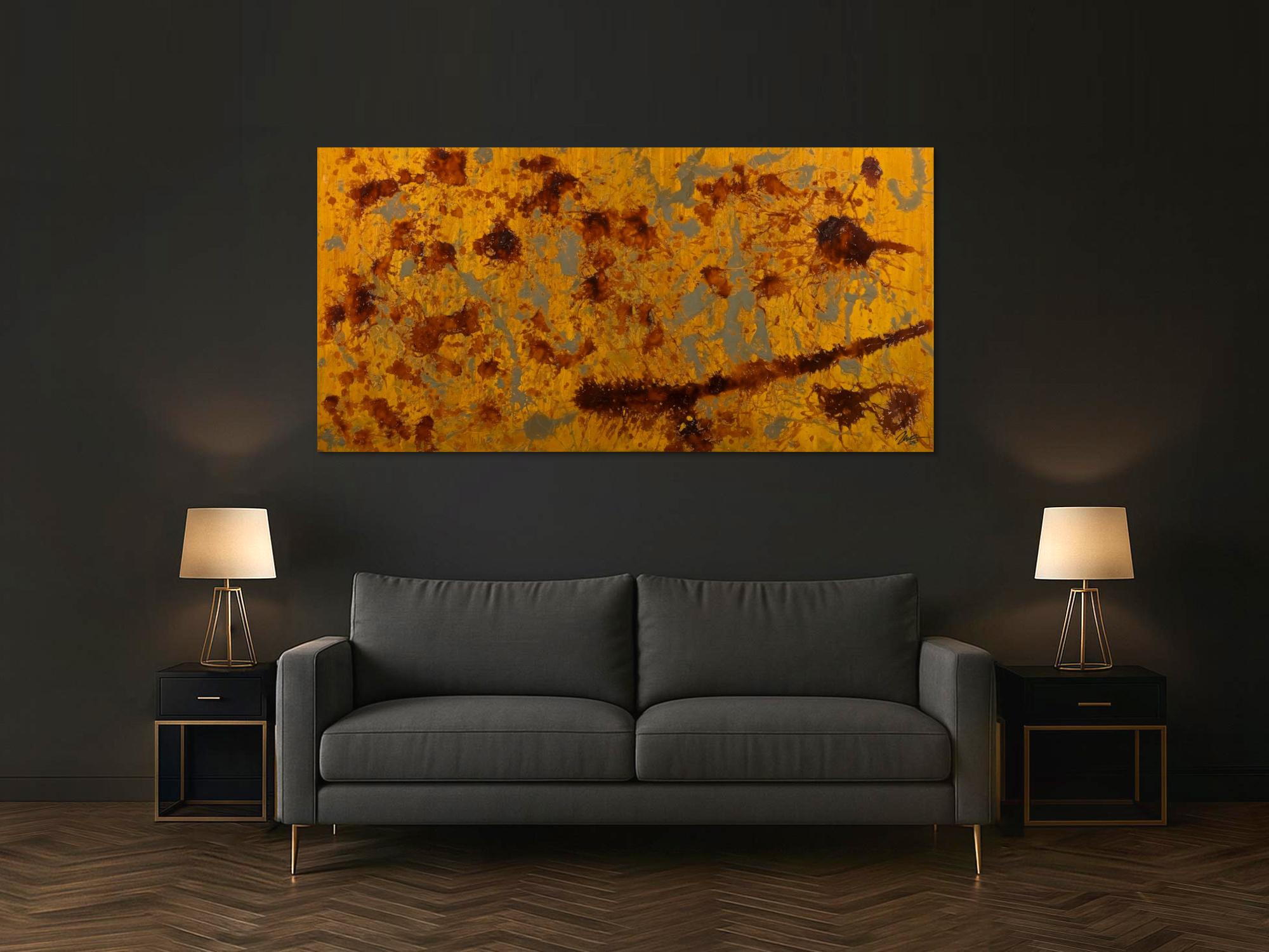 Abstraktes Bild auf Leinwand