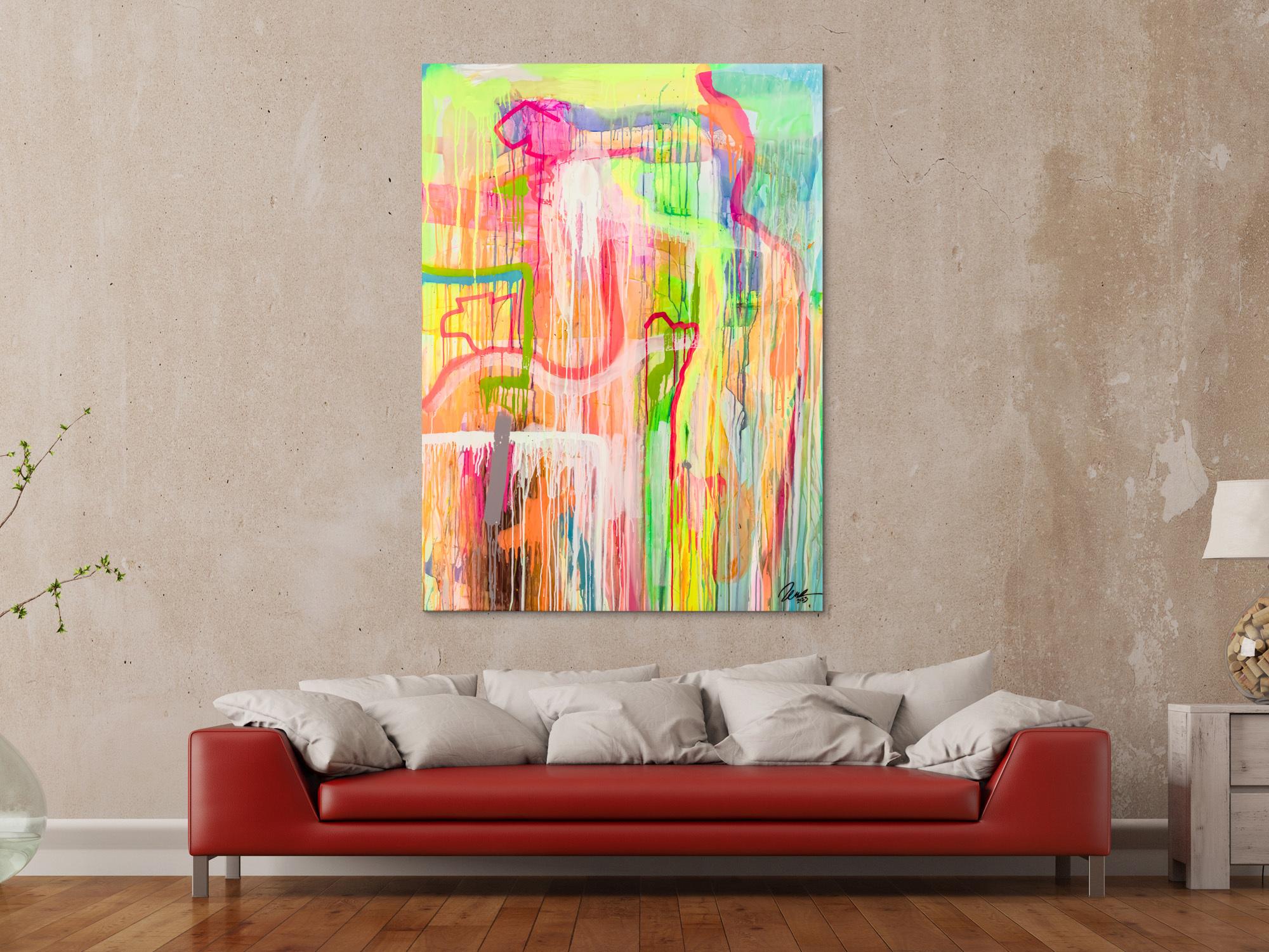 Abstraktes Bild auf Leinwand