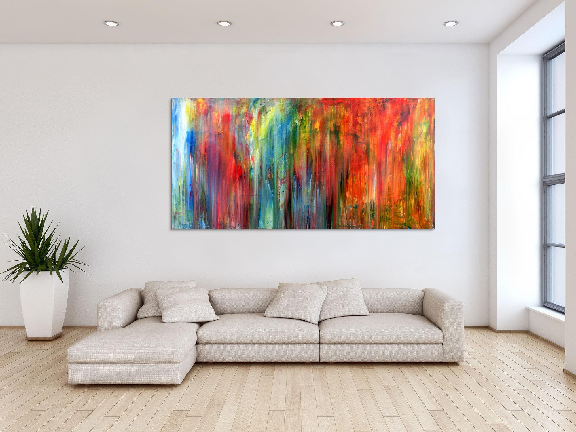 Modernes Wandbild Acryl modern und bunt