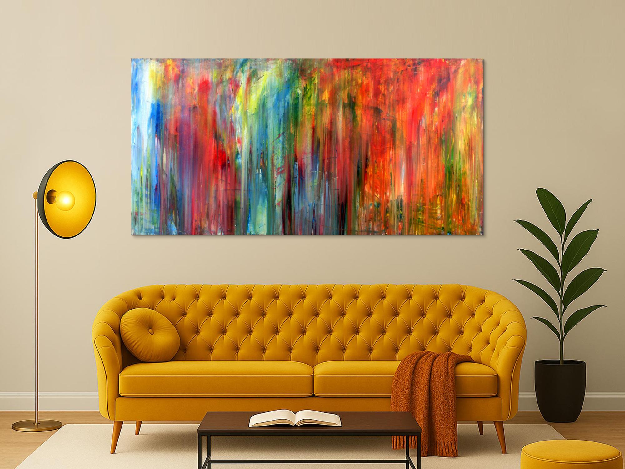 Modernes Wandbild Acryl modern und bunt