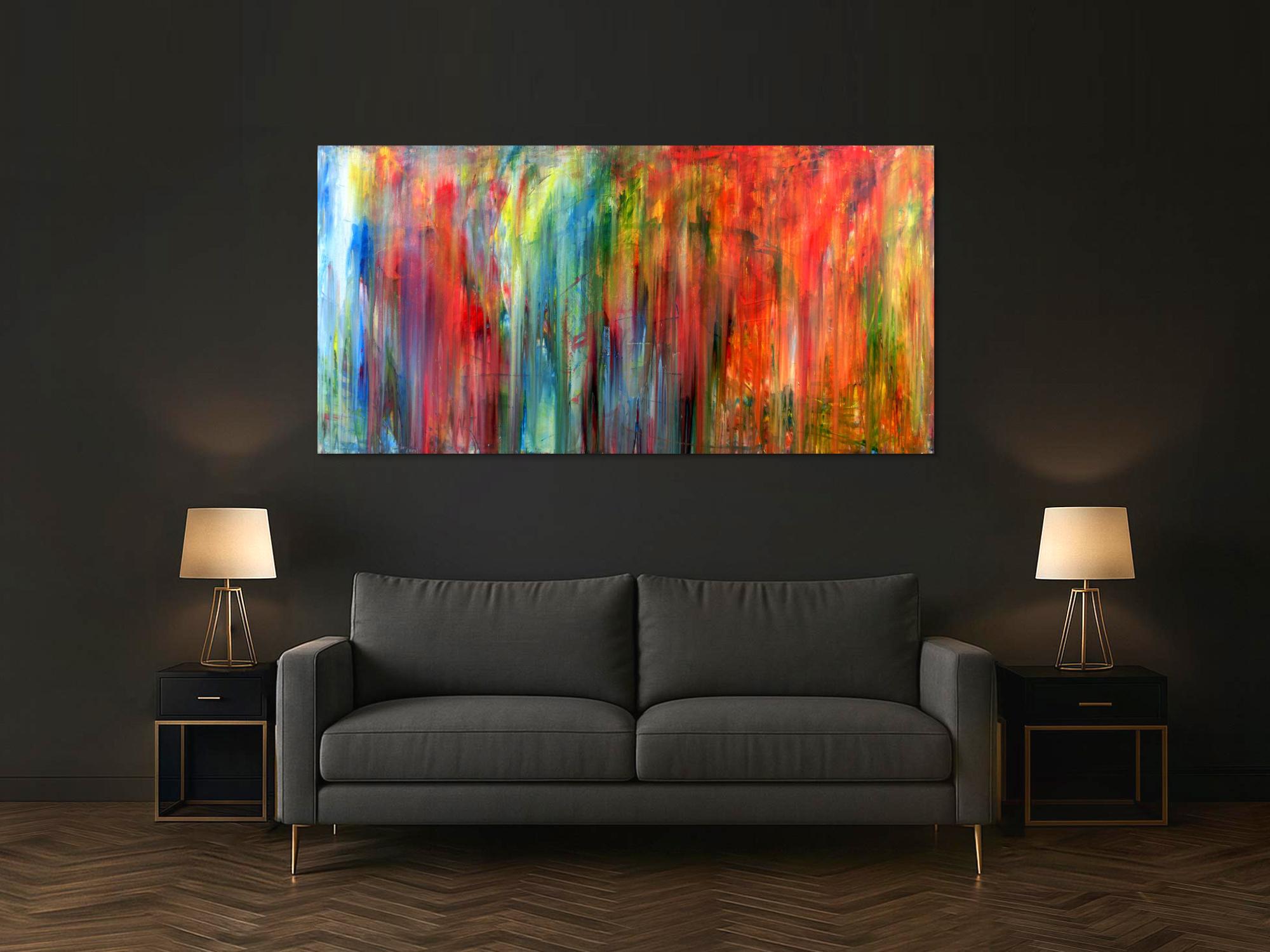 Modernes Wandbild Acryl modern und bunt
