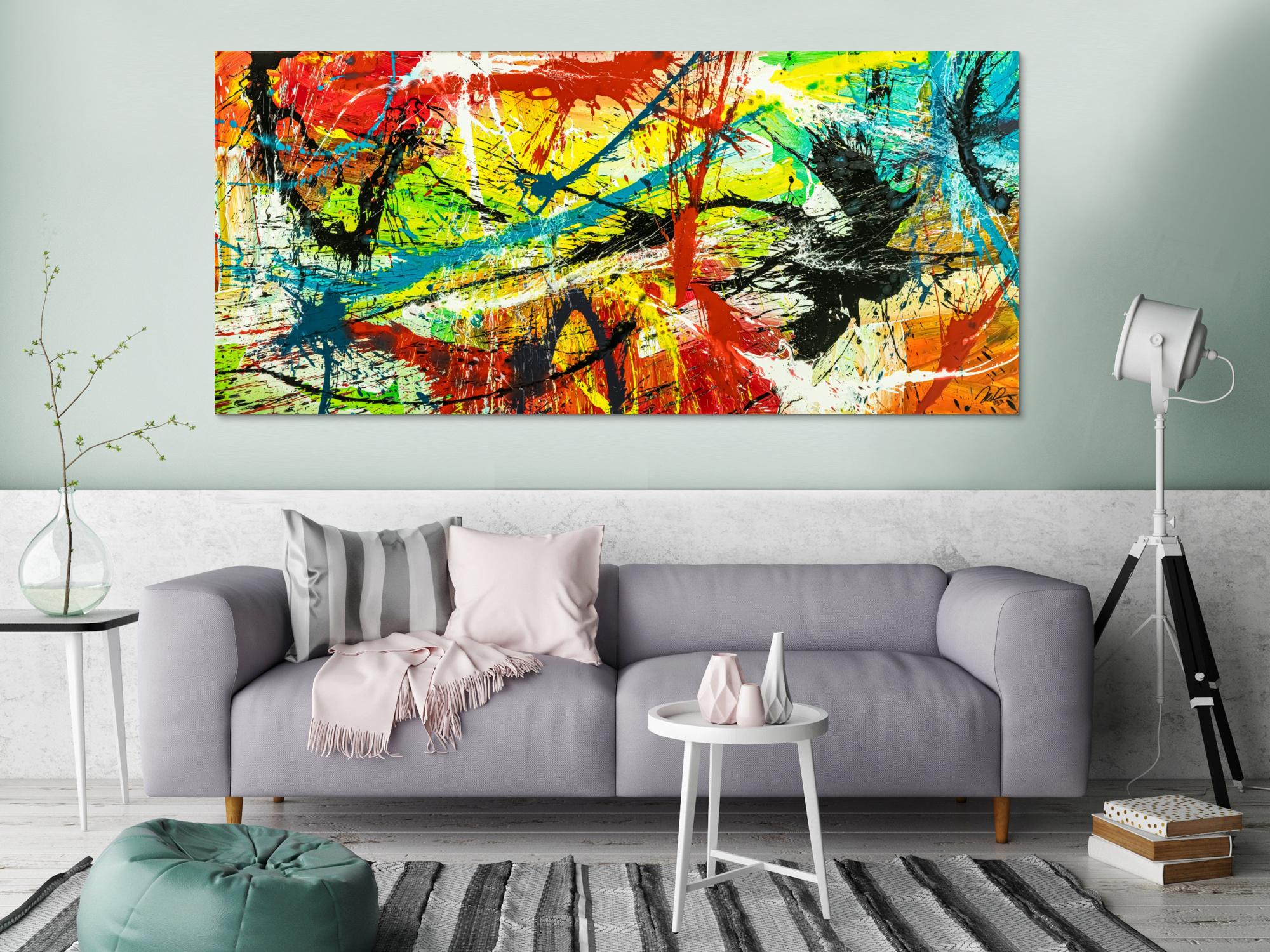 Abstraktes Bild auf Leinwand