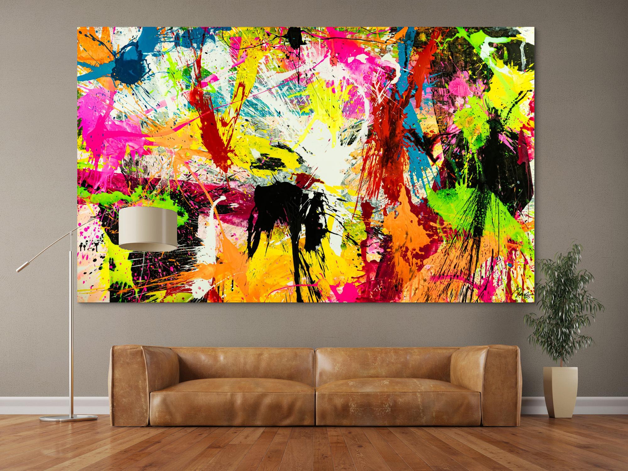 Abstraktes Bild auf Leinwand