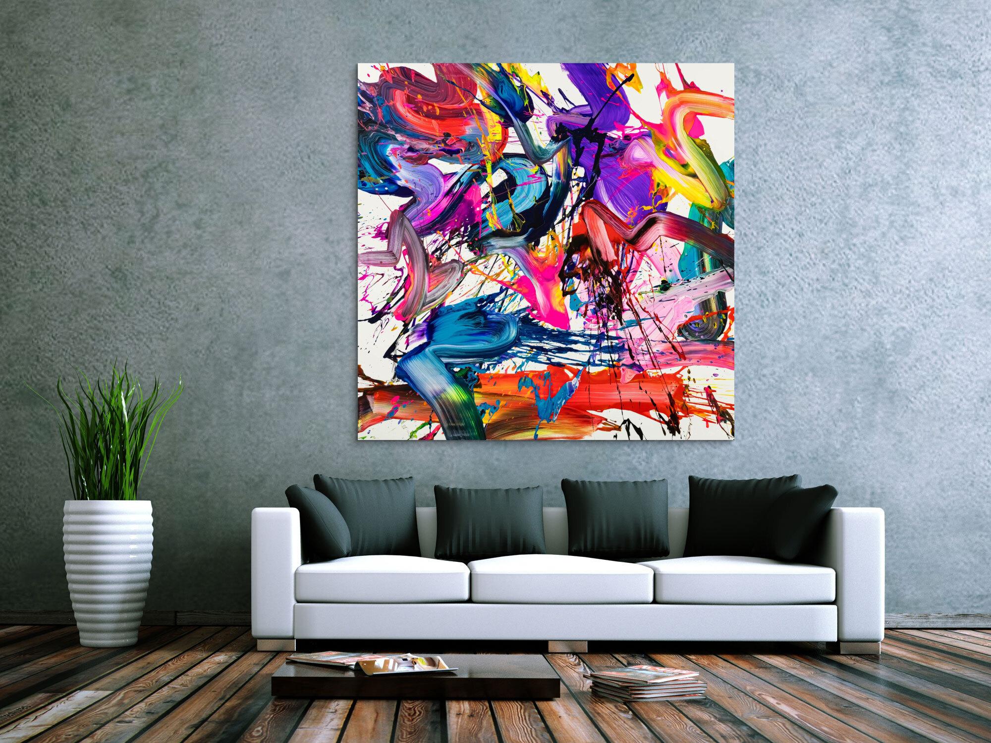 Abstraktes Bild auf Leinwand