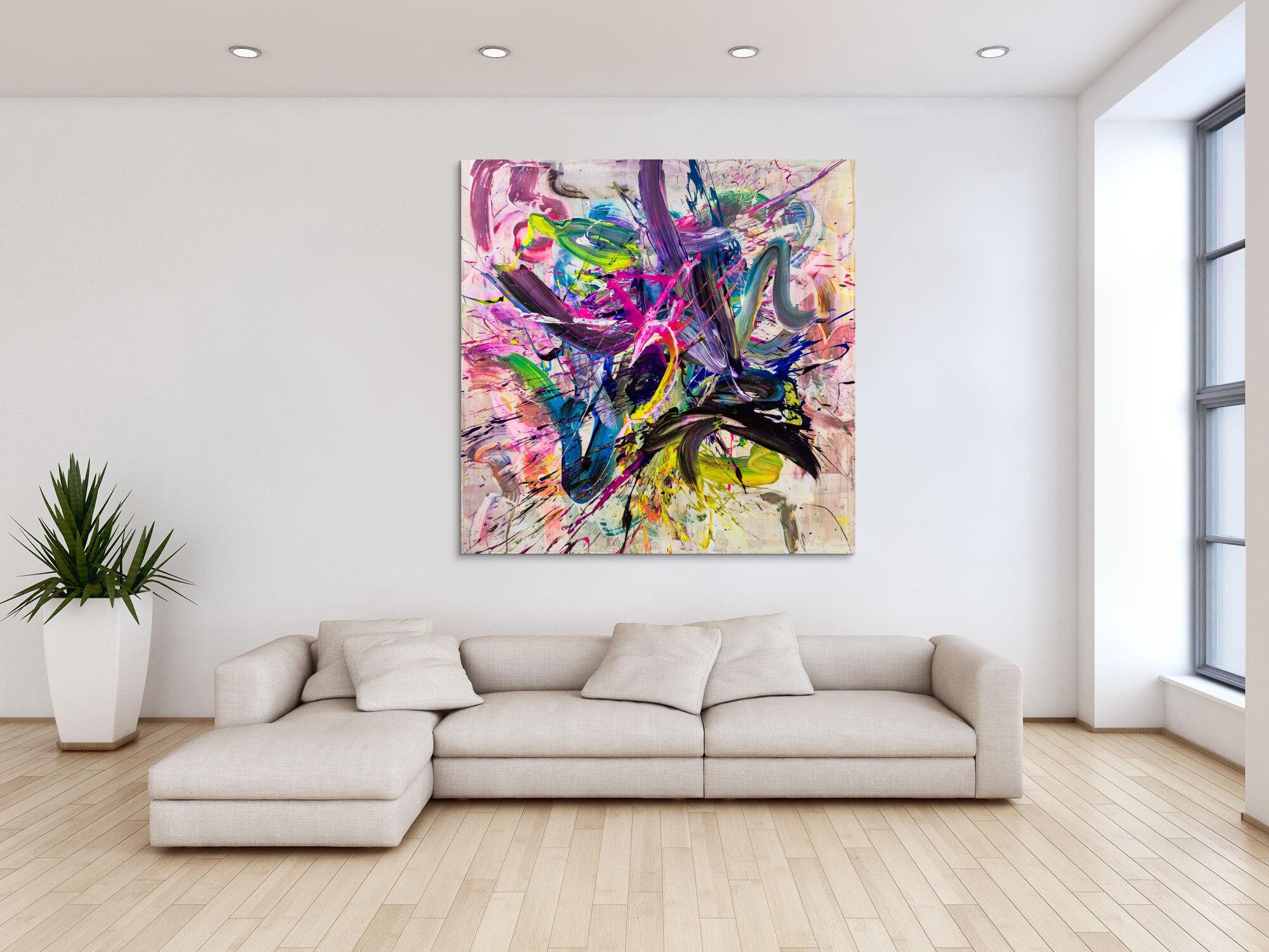 Abstraktes Bild auf Leinwand