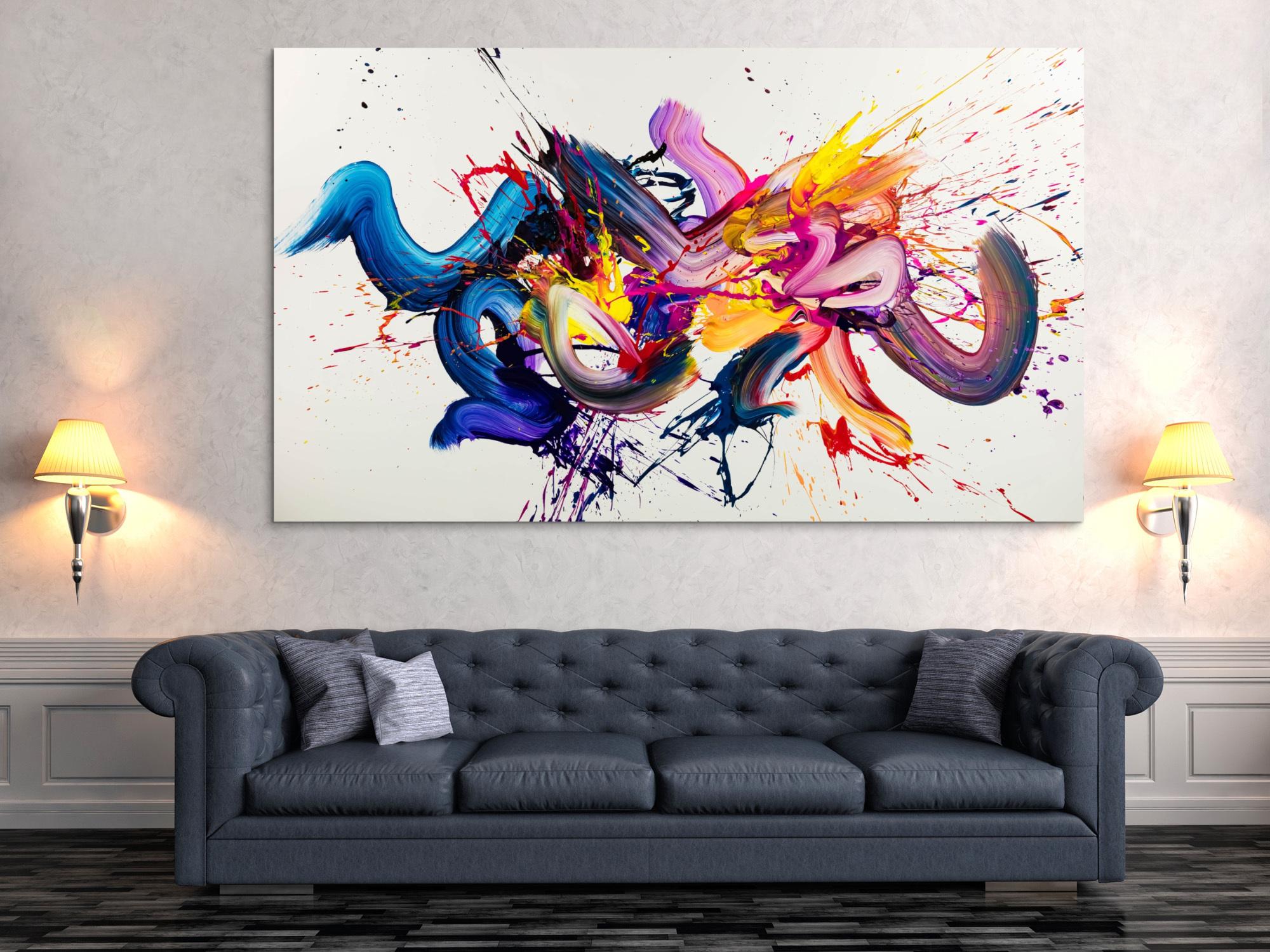 Abstraktes Bild auf Leinwand