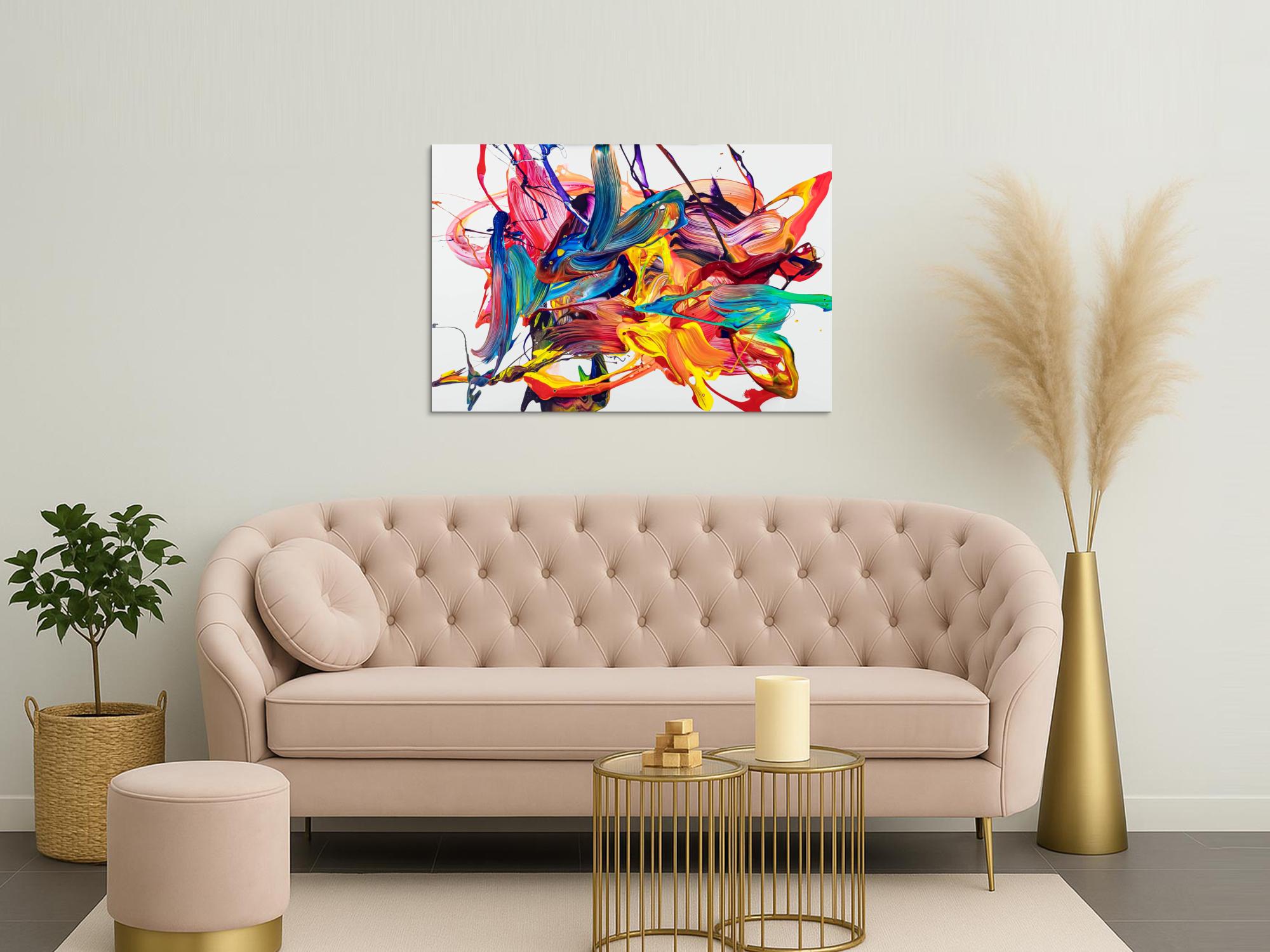 Abstraktes Bild auf Leinwand