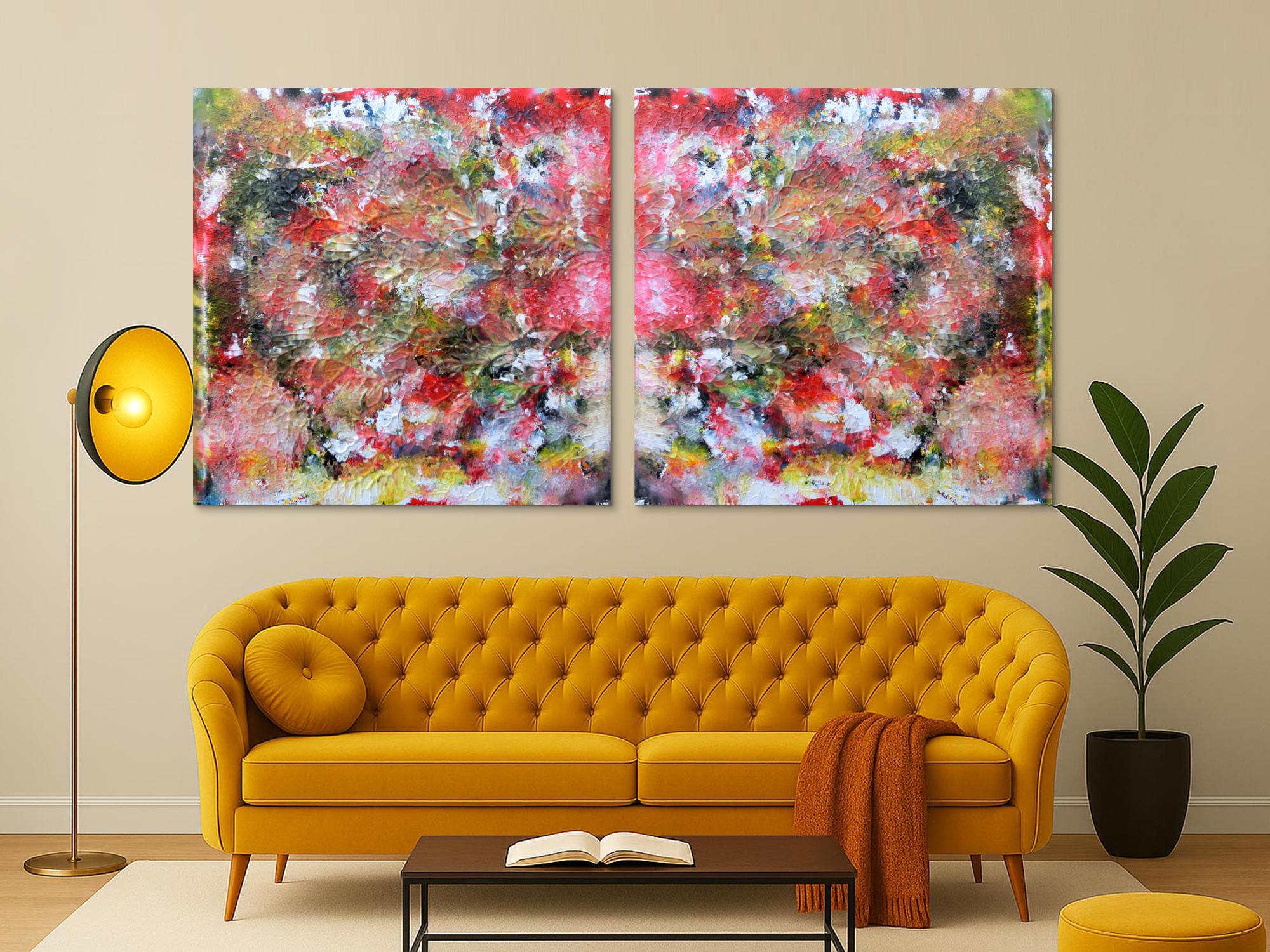 Abstraktes Kunstwerk Gemälde Acrylbild modern und sehr groß