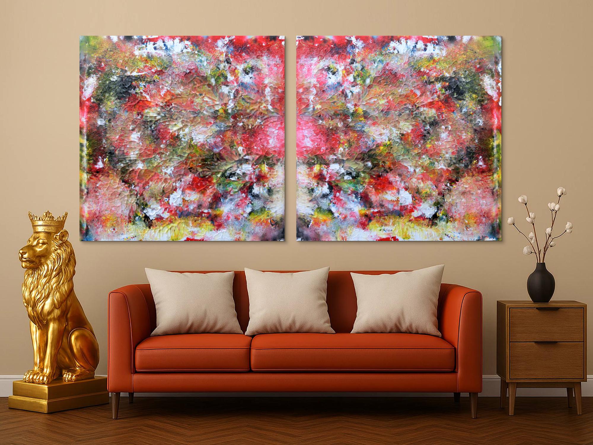 Abstraktes Kunstwerk Gemälde Acrylbild modern und sehr groß