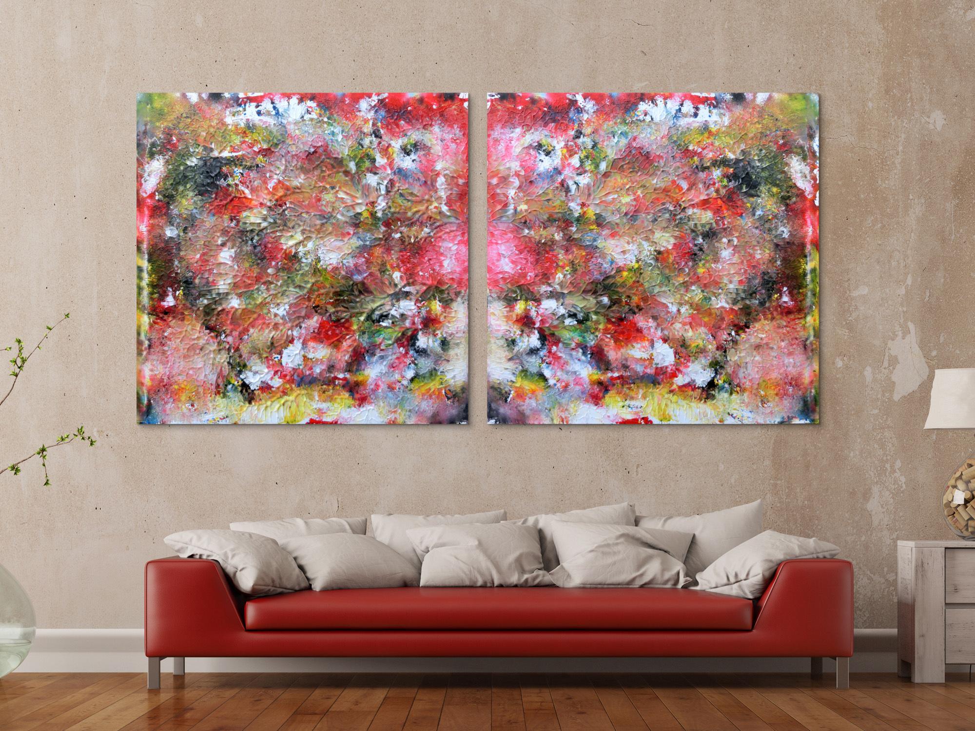 Abstraktes Kunstwerk Gemälde Acrylbild modern und sehr groß