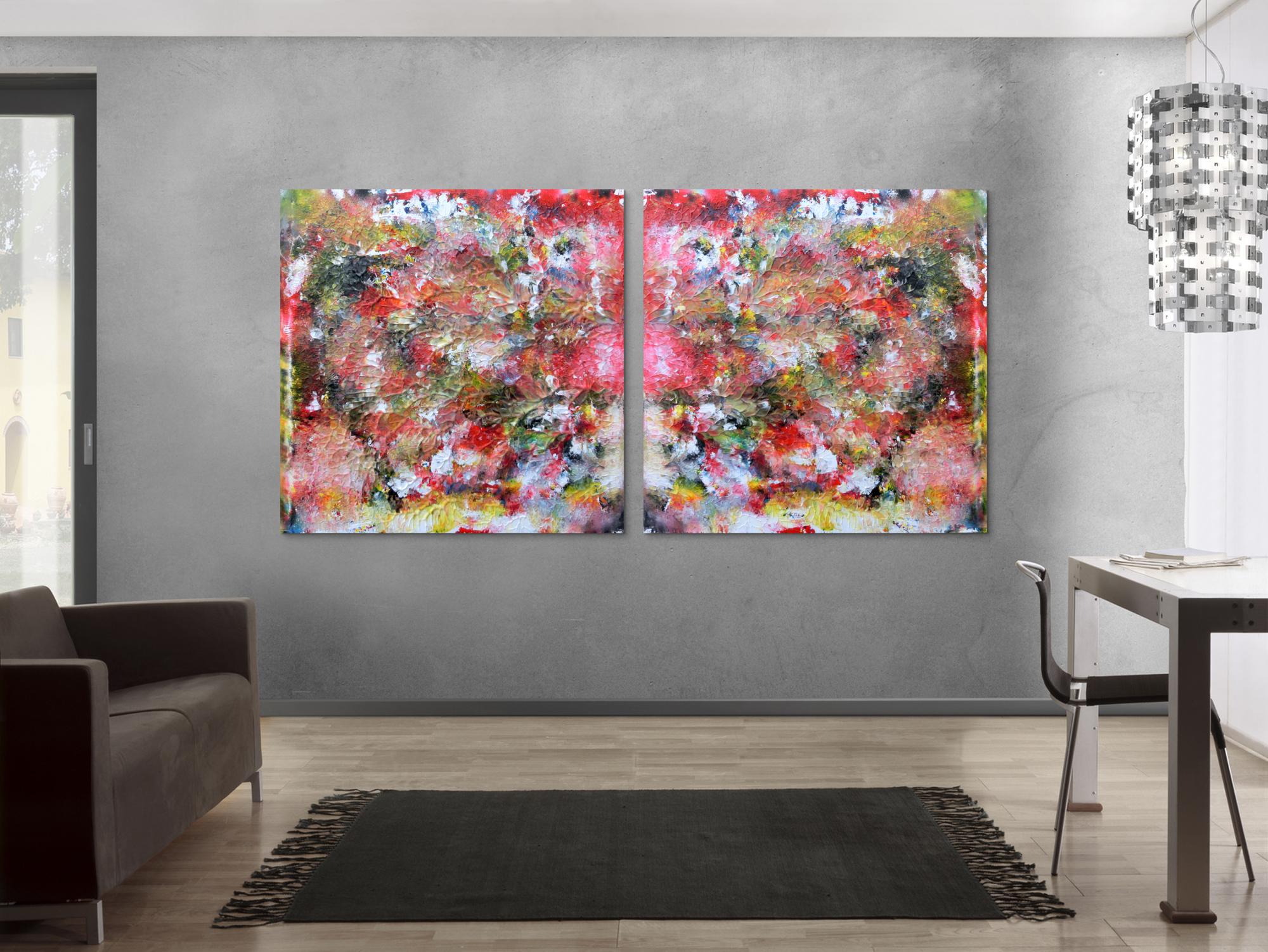 Abstraktes Kunstwerk Gemälde Acrylbild modern und sehr groß