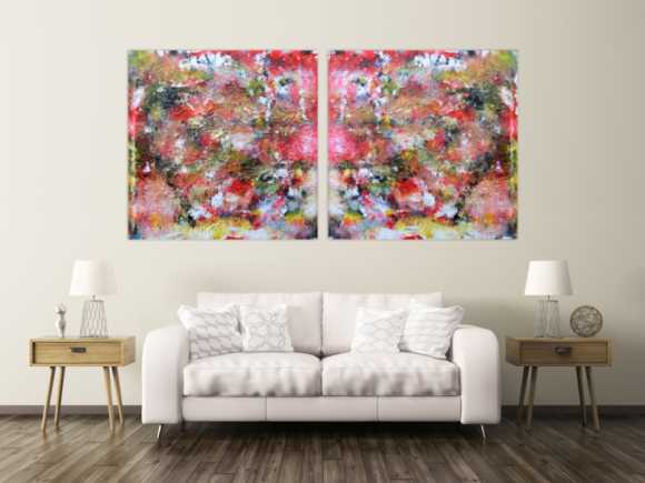 Abstraktes Kunstwerk Gemälde Acrylbild modern und sehr groß